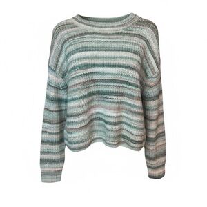 78 & Sunny Pacific Printed Spacedye Sweater Sz Small- NWT